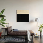 Color Block-Black and White Wood Wall Art Gallery Image 2