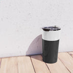 Color Block-Black and White Travel Mug Gallery Image 4