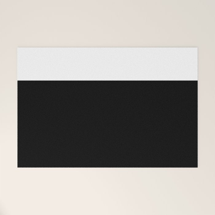 Color Block-Black and White Welcome Mat Gallery Image 1