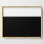 Color Block-Black and White Serving Tray Gallery Image 1