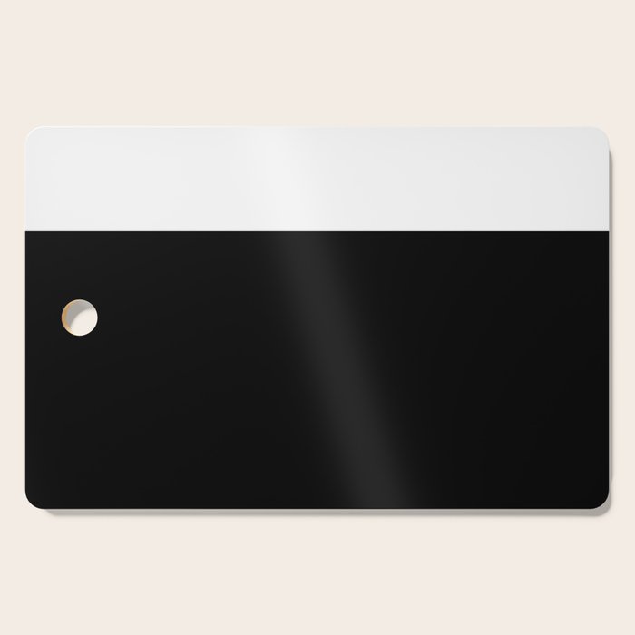 Color Block-Black and White Cutting Board Gallery Image 1