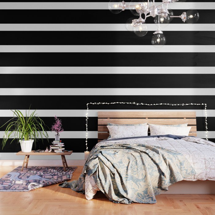 Color Block-Black and White Wallpaper Gallery Image 1