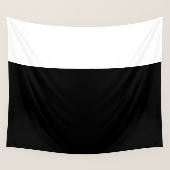 Color Block-Black and White Wall Tapestry Gallery Image 4