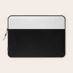 Color Block-Black and White Laptop Sleeve Gallery Image 1