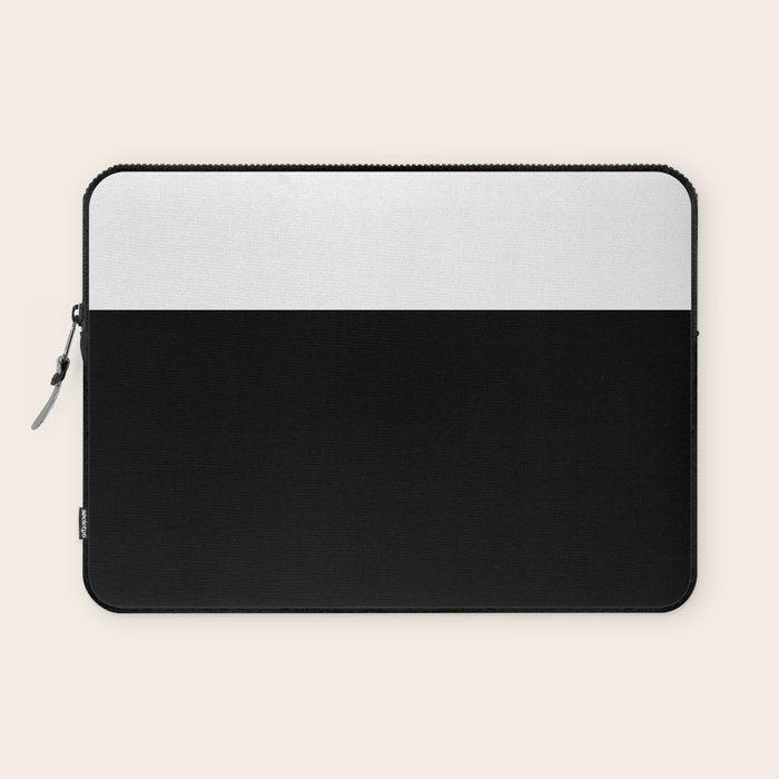 Color Block-Black and White Laptop Sleeve Gallery Image 1