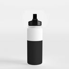 Color Block-Black and White Water Bottle Gallery Image 2