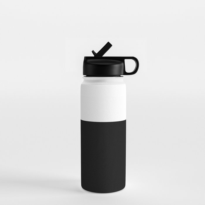 Color Block-Black and White Water Bottle Gallery Image 1