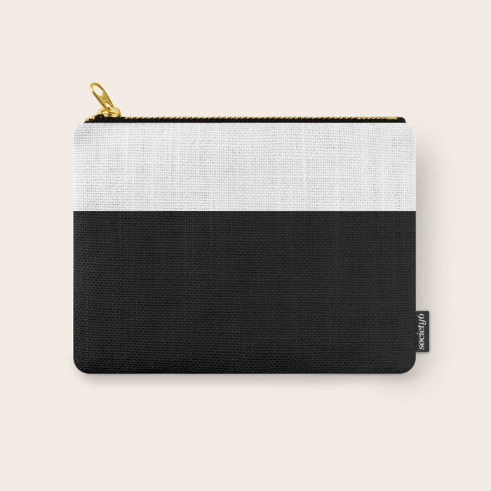 Color Block-Black and White Carry All Pouch Gallery Image 1