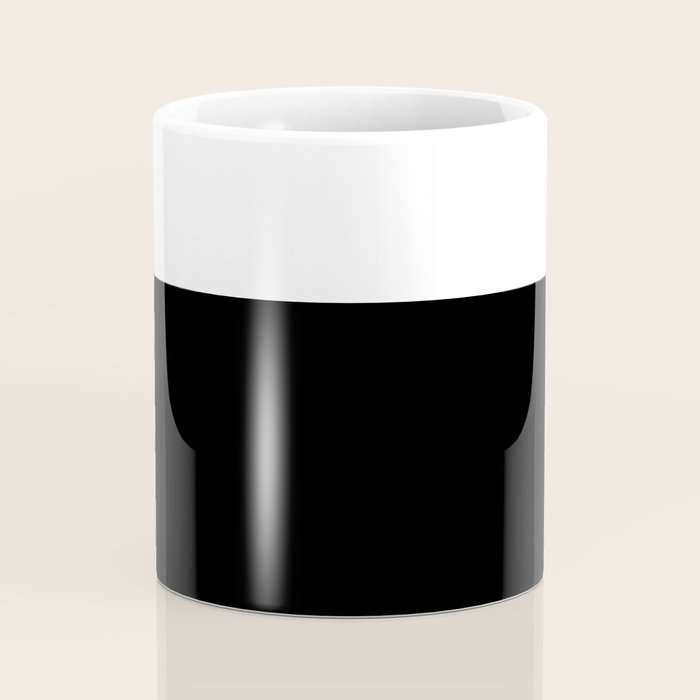 Color Block-Black and White Coffee Mug Gallery Image 4