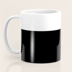 Color Block-Black and White Coffee Mug Gallery Image 3