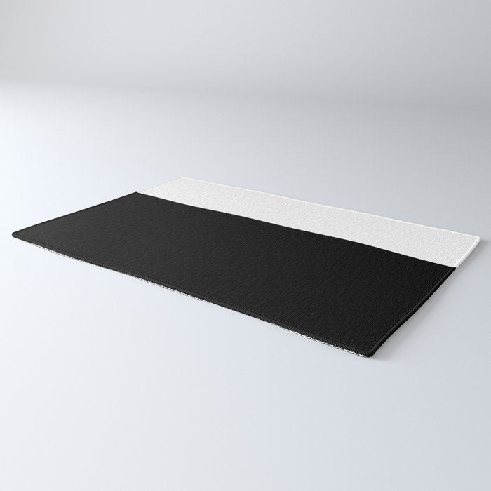 Color Block-Black and White Rug Gallery Image 3