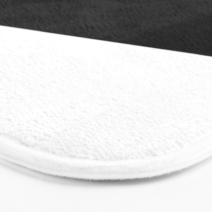 Color Block-Black and White Bath Mat Gallery Image 3