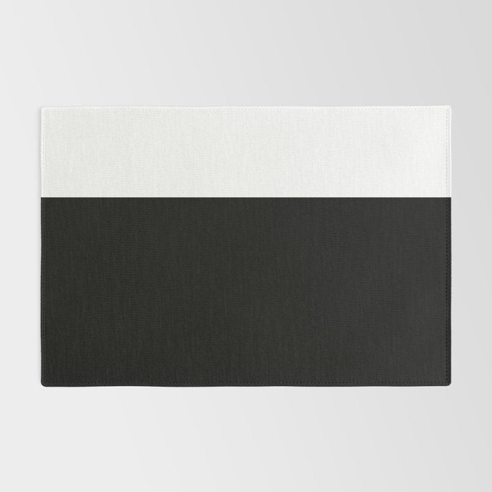 Color Block-Black and White Rug Gallery Image 2