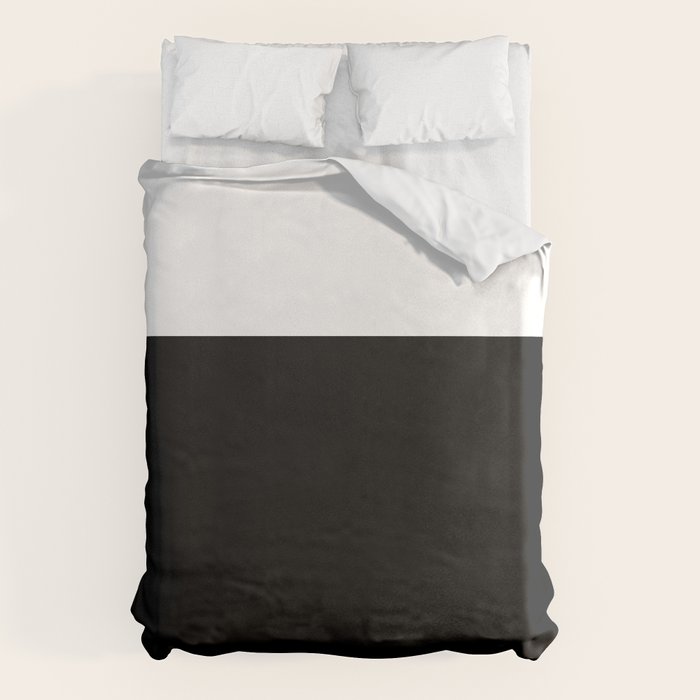 Color Block-Black and White Duvet Cover Gallery Image 6