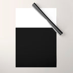 Color Block-Black and White Wrapping Paper Gallery Image 1