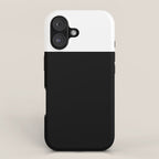 Color Block-Black and White iPhone Case Gallery Image 1