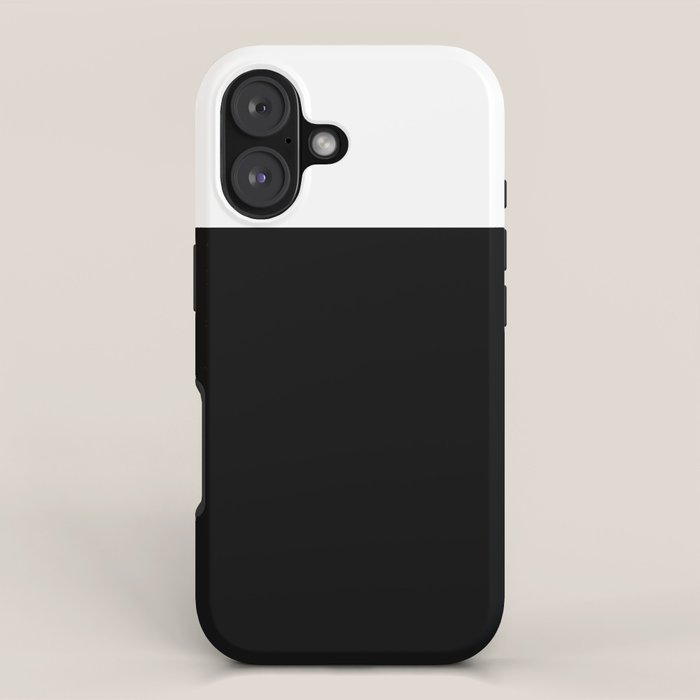 Color Block-Black and White iPhone Case Gallery Image 1