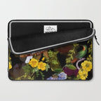 Vintage & Shabby Chic - Tropical Night Bird Flower Garden Laptop Sleeve Gallery Image 2