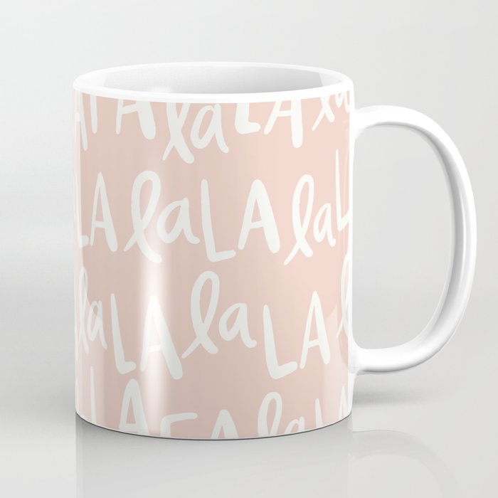 Fa La La  Peachy pink Coffee Mug Gallery Image 1