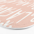 Fa La La  Peachy pink Bath Mat Gallery Image 3
