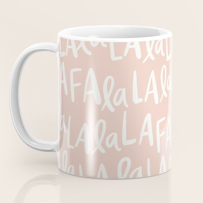 Fa La La  Peachy pink Coffee Mug Gallery Image 3