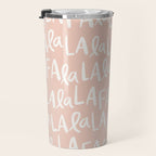 Fa La La  Peachy pink Travel Mug Gallery Image 3