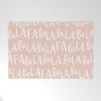 Fa La La  Peachy pink Welcome Mat Gallery Image 1