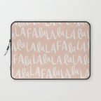 Fa La La  Peachy pink Laptop Sleeve Gallery Image 1