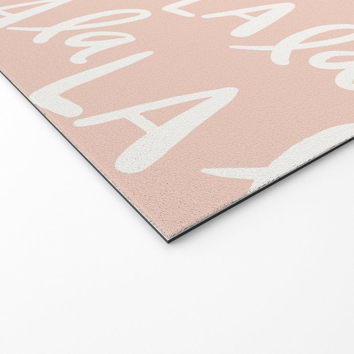 Fa La La  Peachy pink Welcome Mat Gallery Image 2