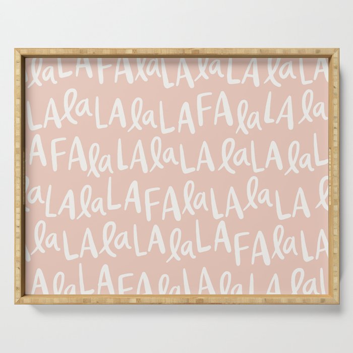 Fa La La  Peachy pink Serving Tray Gallery Image 1