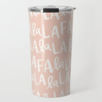 Fa La La  Peachy pink Travel Mug Gallery Image 1
