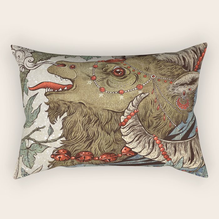 Krampus Rectangular Pillow Gallery Image 2