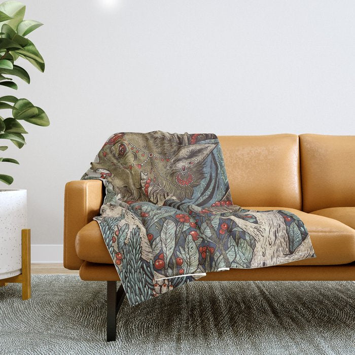 Krampus Throw Blanket Gallery Image 1