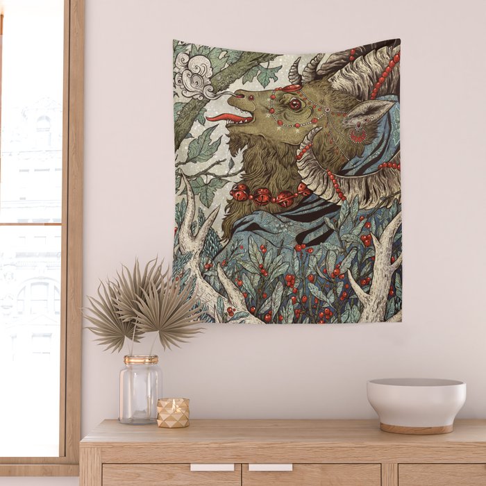 Krampus Wall Tapestry Gallery Image 2