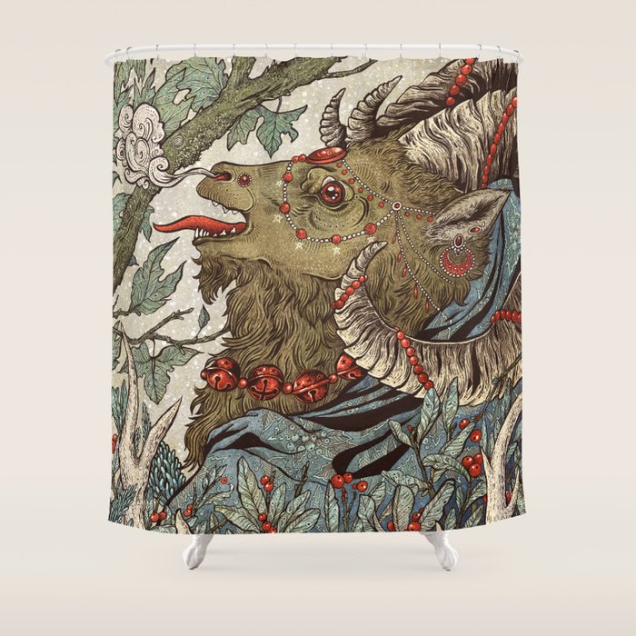 Krampus Shower Curtain Gallery Image 1