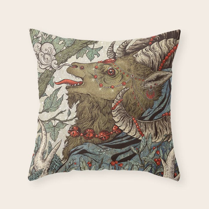 Krampus Throw Pillow Gallery Image 6
