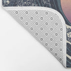 The Great Wave of Black Pug Bath Mat Gallery Image 2