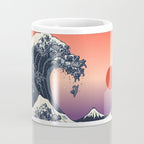 The Great Wave of Black Pug Coffee Mug Gallery Image 4