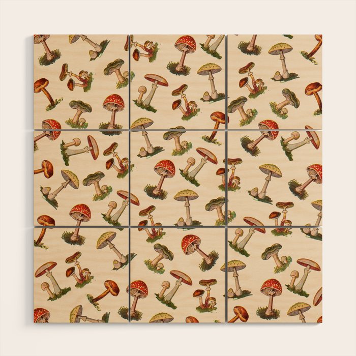 Magical Mushrooms Wood Wall Art Gallery Image 1