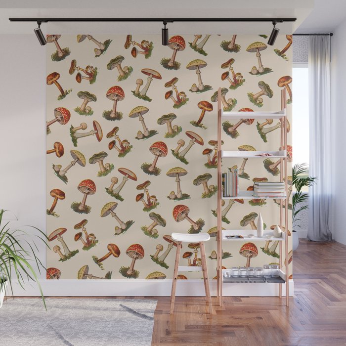 Magical Mushrooms Wall Mural Gallery Image 1