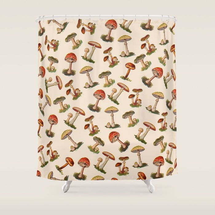 Magical Mushrooms Shower Curtain Gallery Image 1