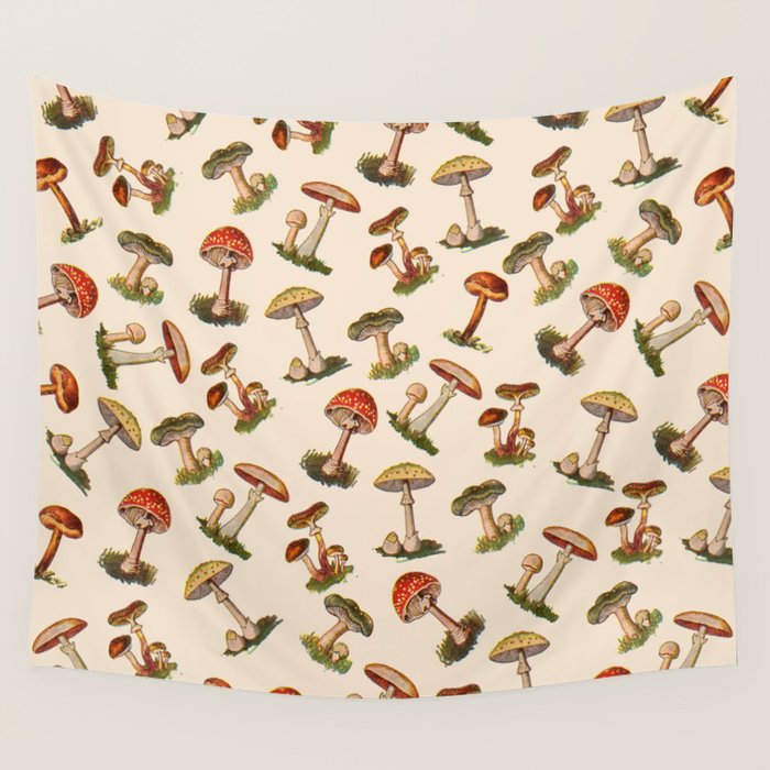 Magical Mushrooms Wall Tapestry Gallery Image 4