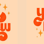 Yee Haw - Orange on Cream Coffee Mug Gallery Image 2