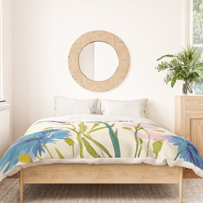 Whispers in Blue Duvet Cover Gallery Image 3