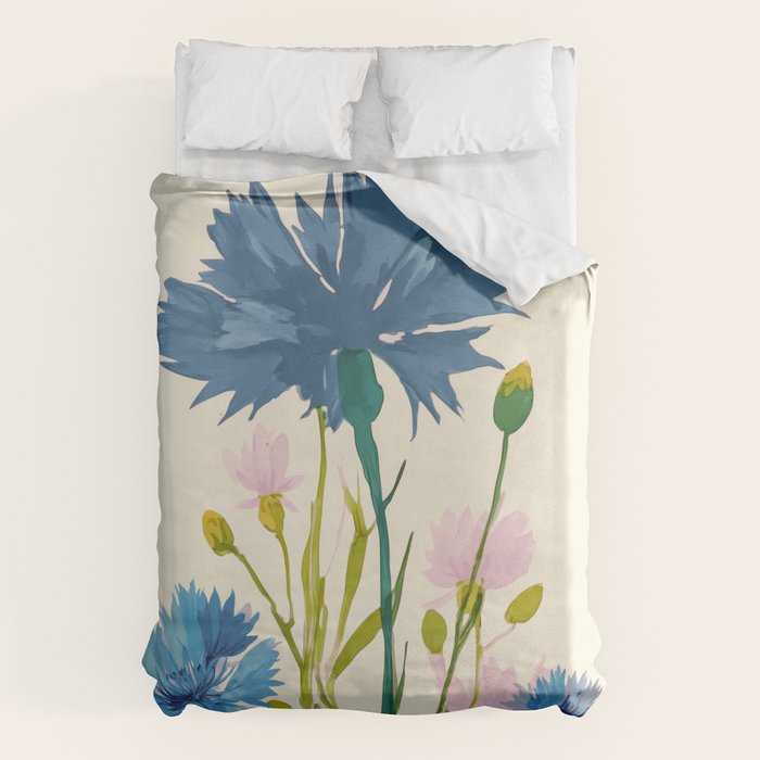 Whispers in Blue Duvet Cover Gallery Image 1