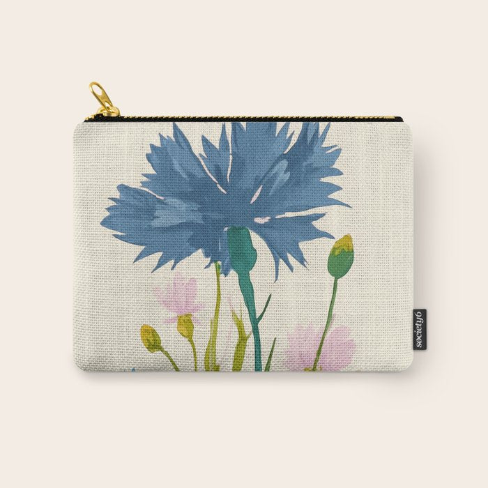 Whispers in Blue Carry All Pouch Gallery Image 1