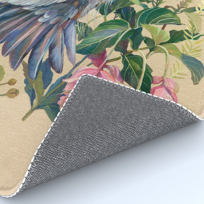 Blue Heron Floral Rug Gallery Image 4