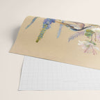 Blue Heron Floral Wrapping Paper Gallery Image 2