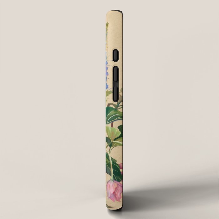 Blue Heron Floral iPhone Case Gallery Image 2