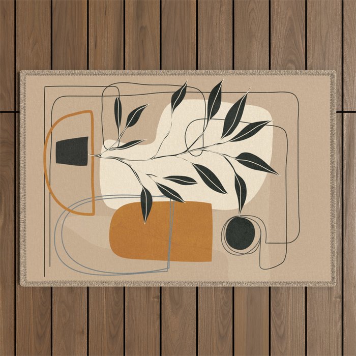 Abstract Shapes 06 Outdoor Rug Gallery Image 1